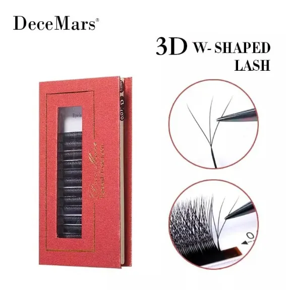 Cílios Decemars 3D W - Volume Egípcio - Curvatura D