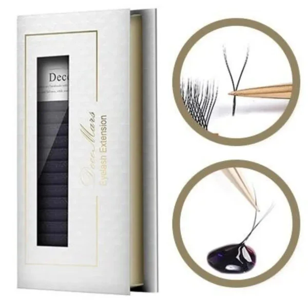 Cílios Decemars Y - Volume Brasileiro - Curvatura D